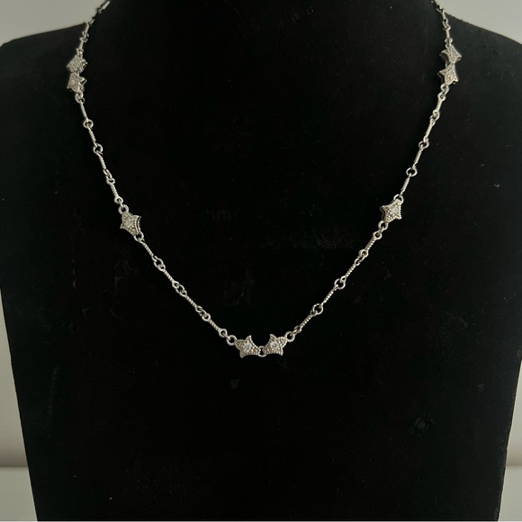 NEW Judith Ripka Elegant Silver Necklace - Picture 1 of 4